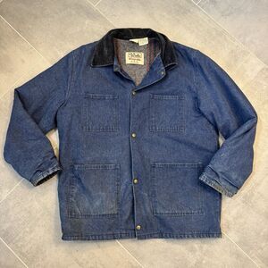 VTG Walls Blizzard Pruf Denim Barn Coat – Men’s XL Blanket lined- Work jacket